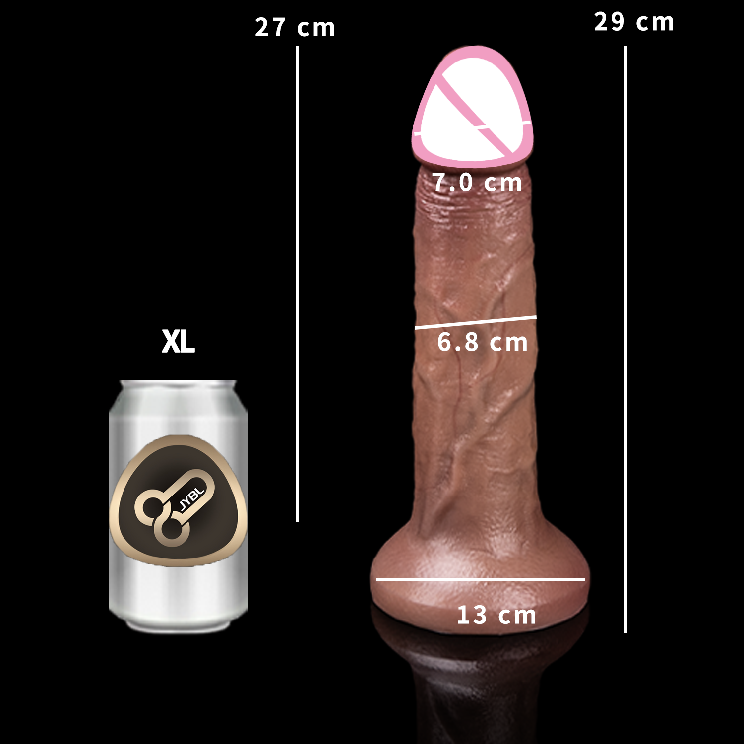 JYBL- 5-7 cm / 2.76 - 3.94 in diameter（Ultra Realistic Series）